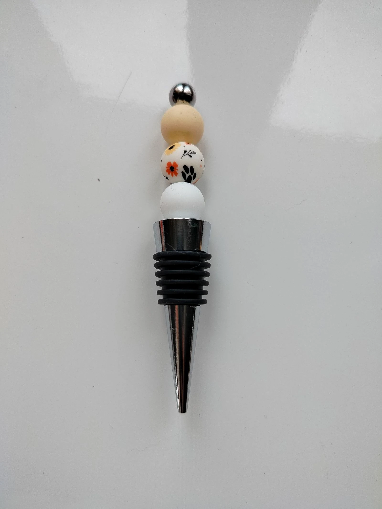 Bouchon bouteille perles silicone
